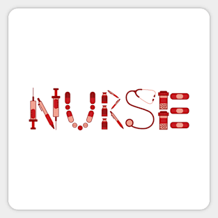 Nurse (Red) Sticker